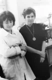 Ing. Koropecká s diplomantkou v roce 1965